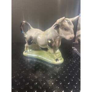 Lusterware Bull Figurine from Brazil